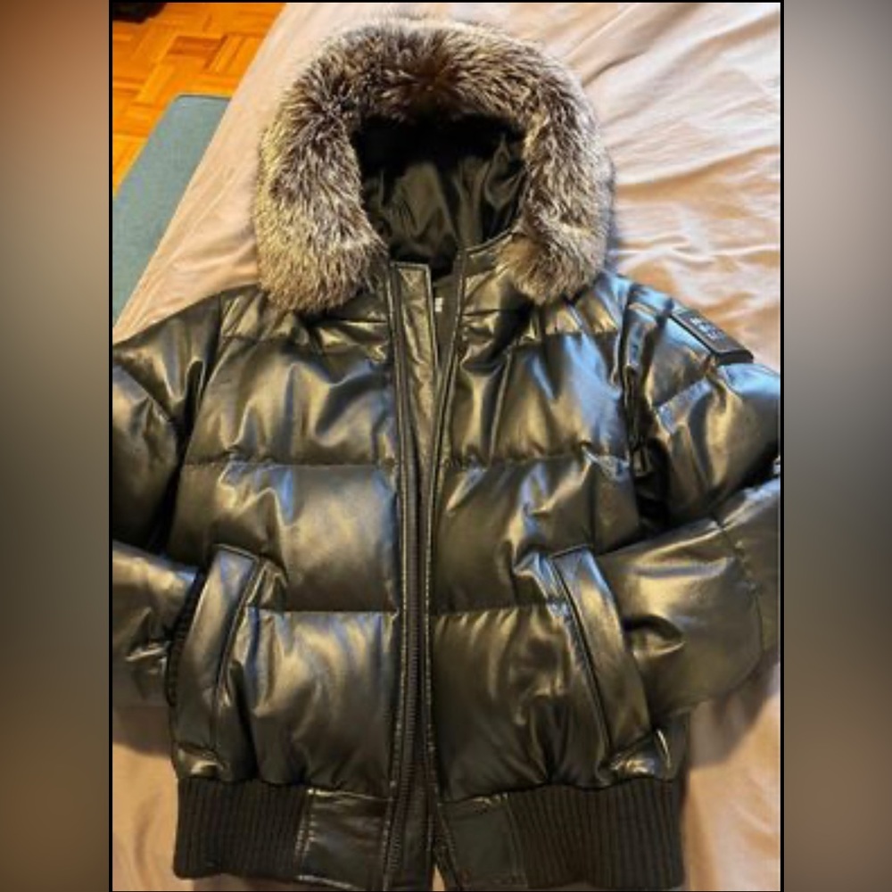 Northbound leather puffer size M